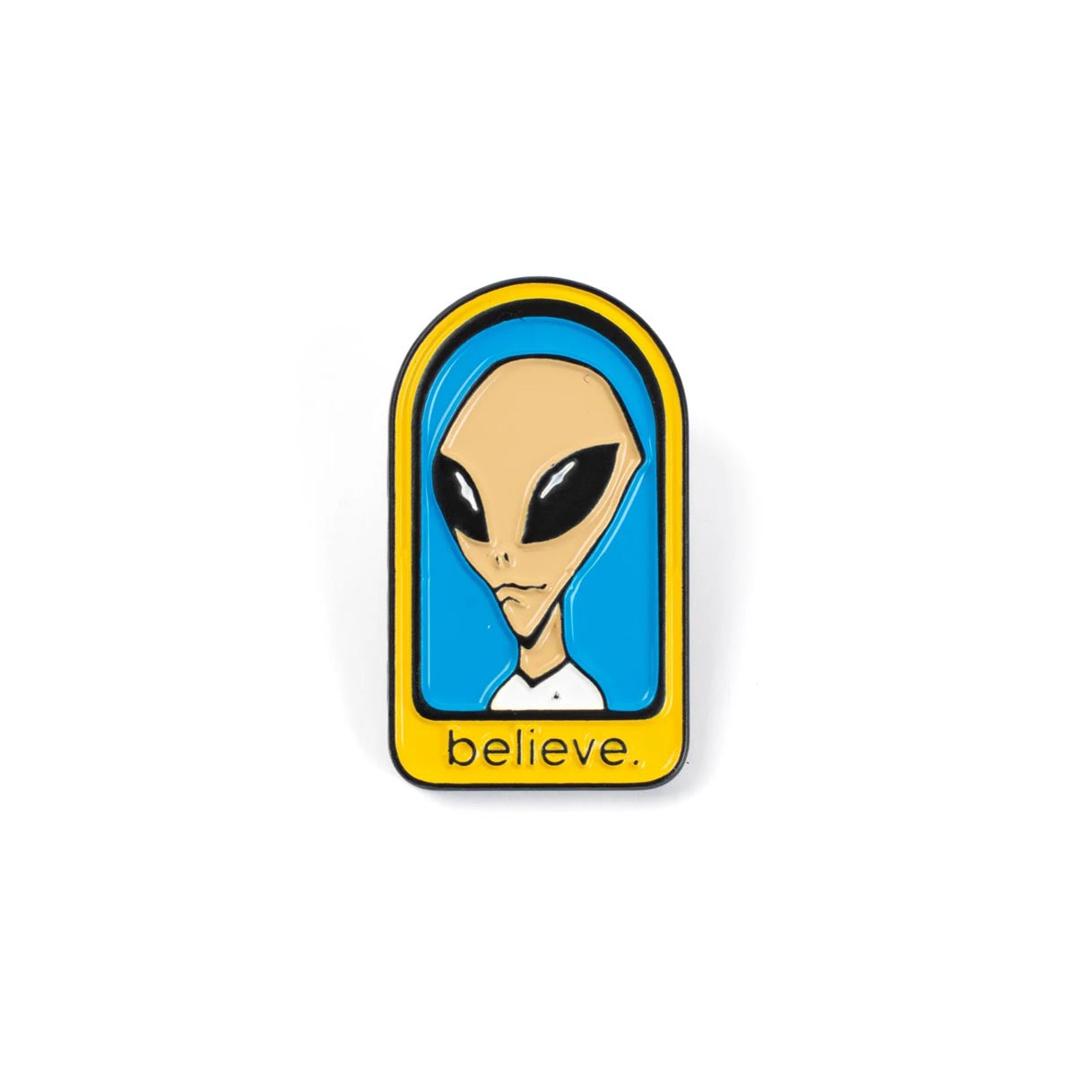 Alien Workshop Believe spilla smaltata blu giallo