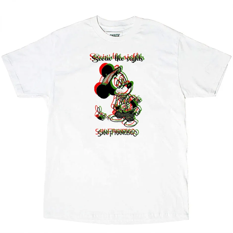Snack Seein the Sights t-shirt bianca overprint