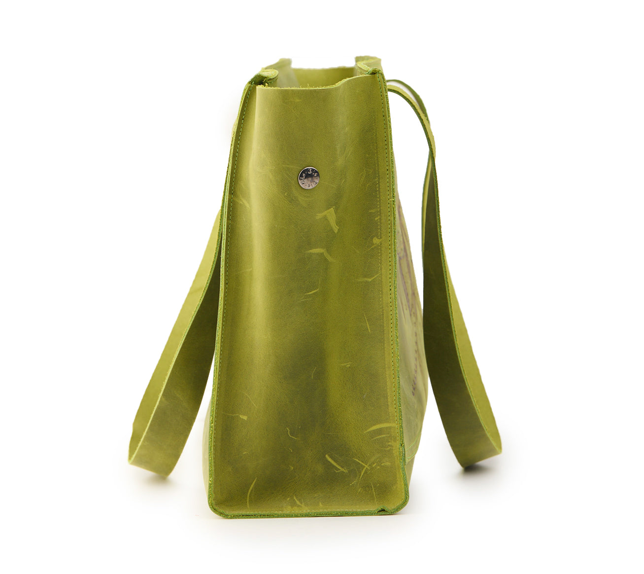 AC Longboards Fiore di Loto shopper in pelle incisa