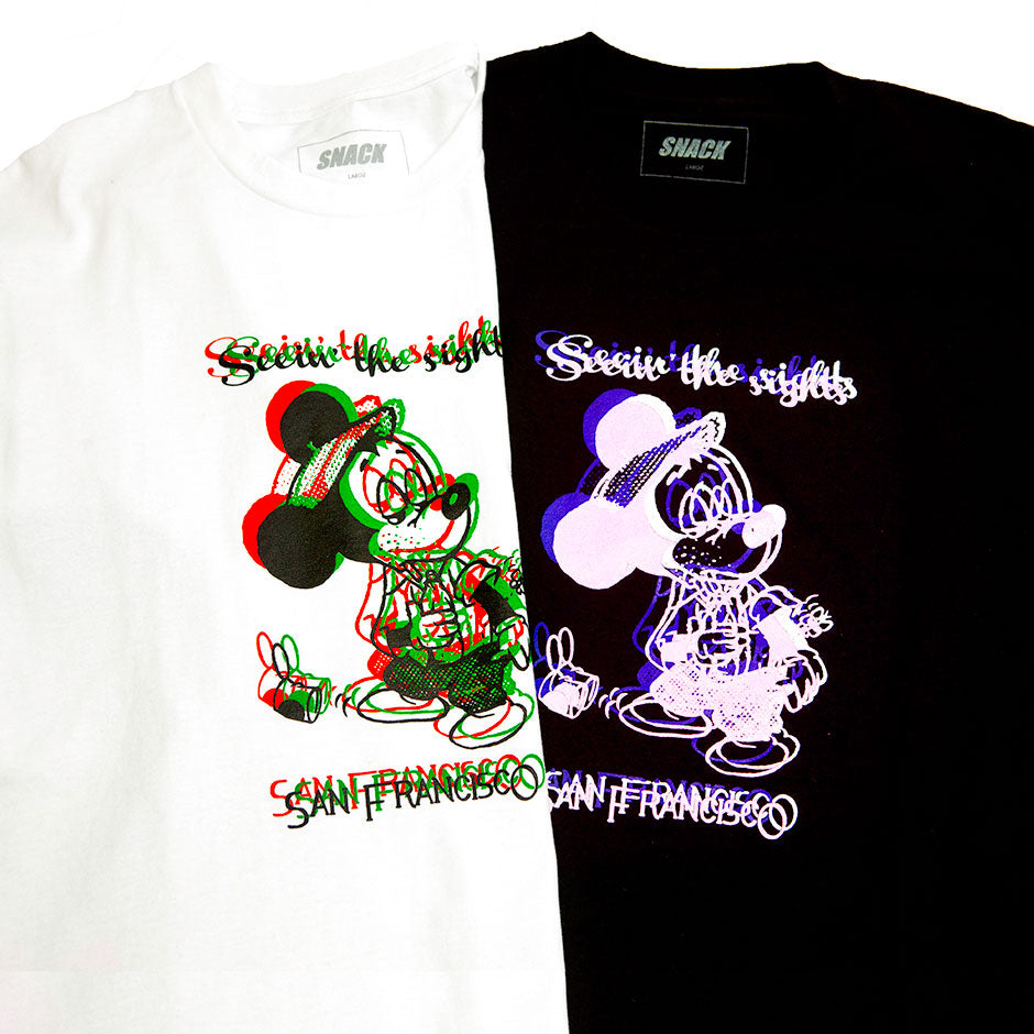 Snack Seein the Sights t-shirt bianca overprint