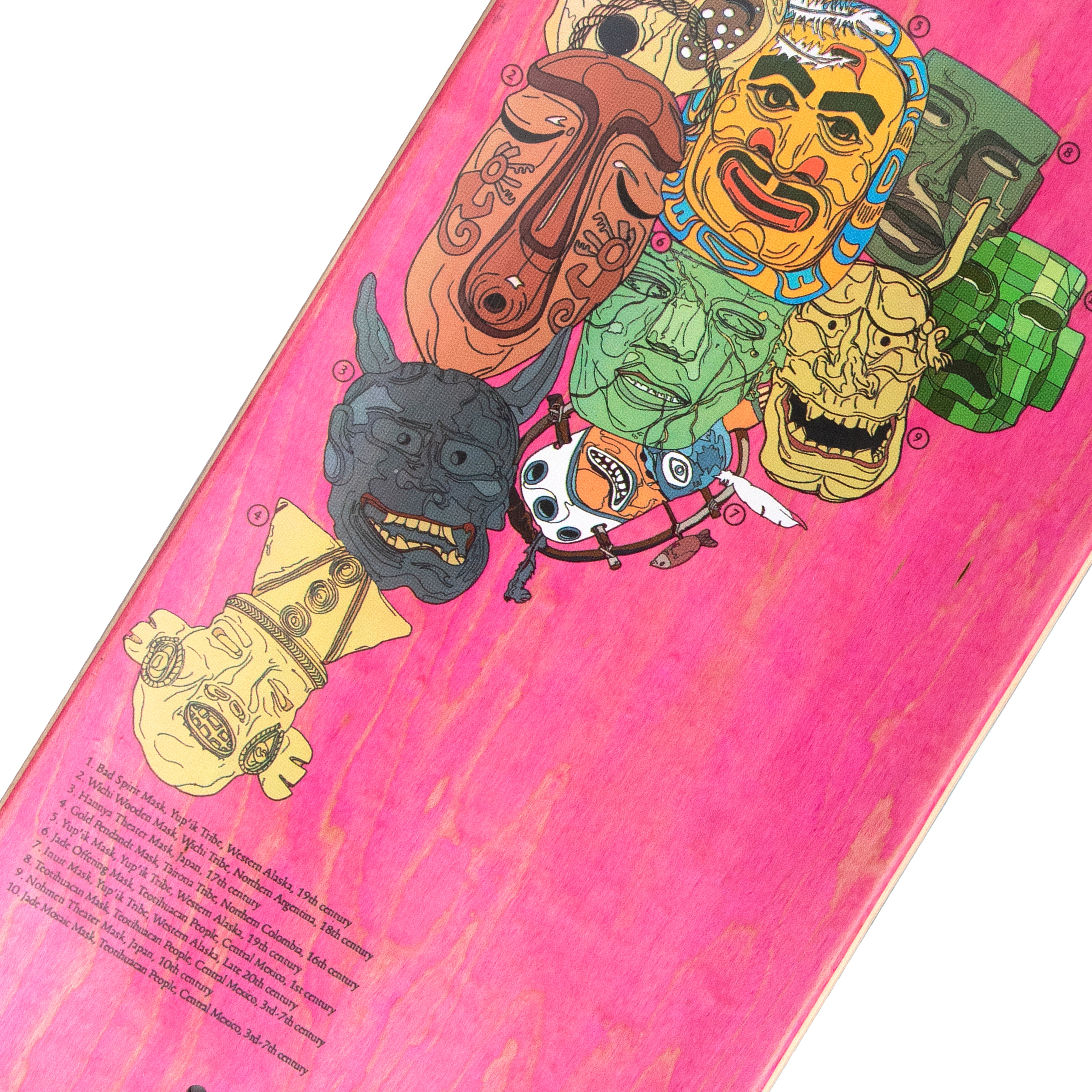 Snack Krebs Mask tavola skate legno acero