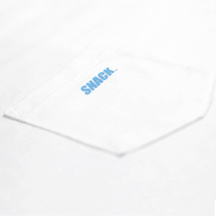Snack Bullitt t-shirt bianca cotone taschino