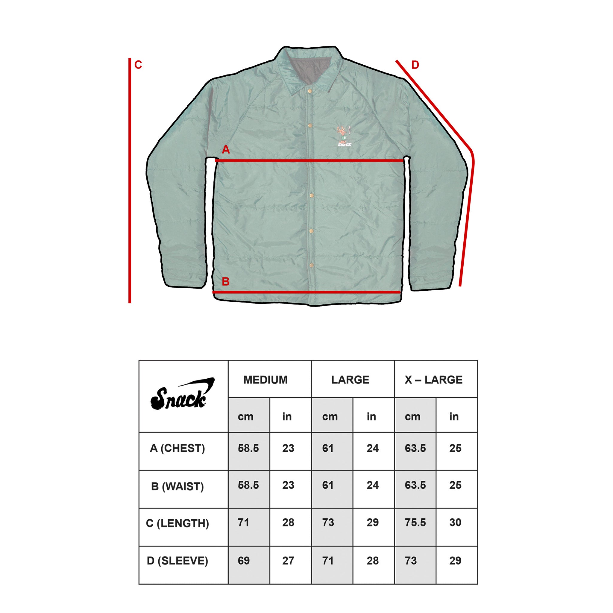 Snack Skateboarding Hardwood giacca reversibile M trapuntata