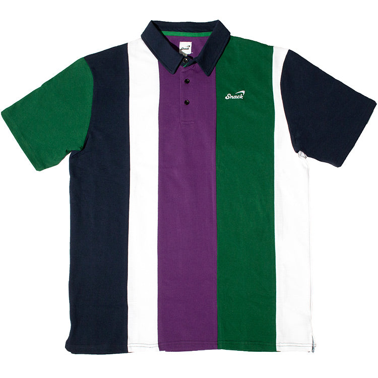 Snack Alive Vertical Stripe polo cotone