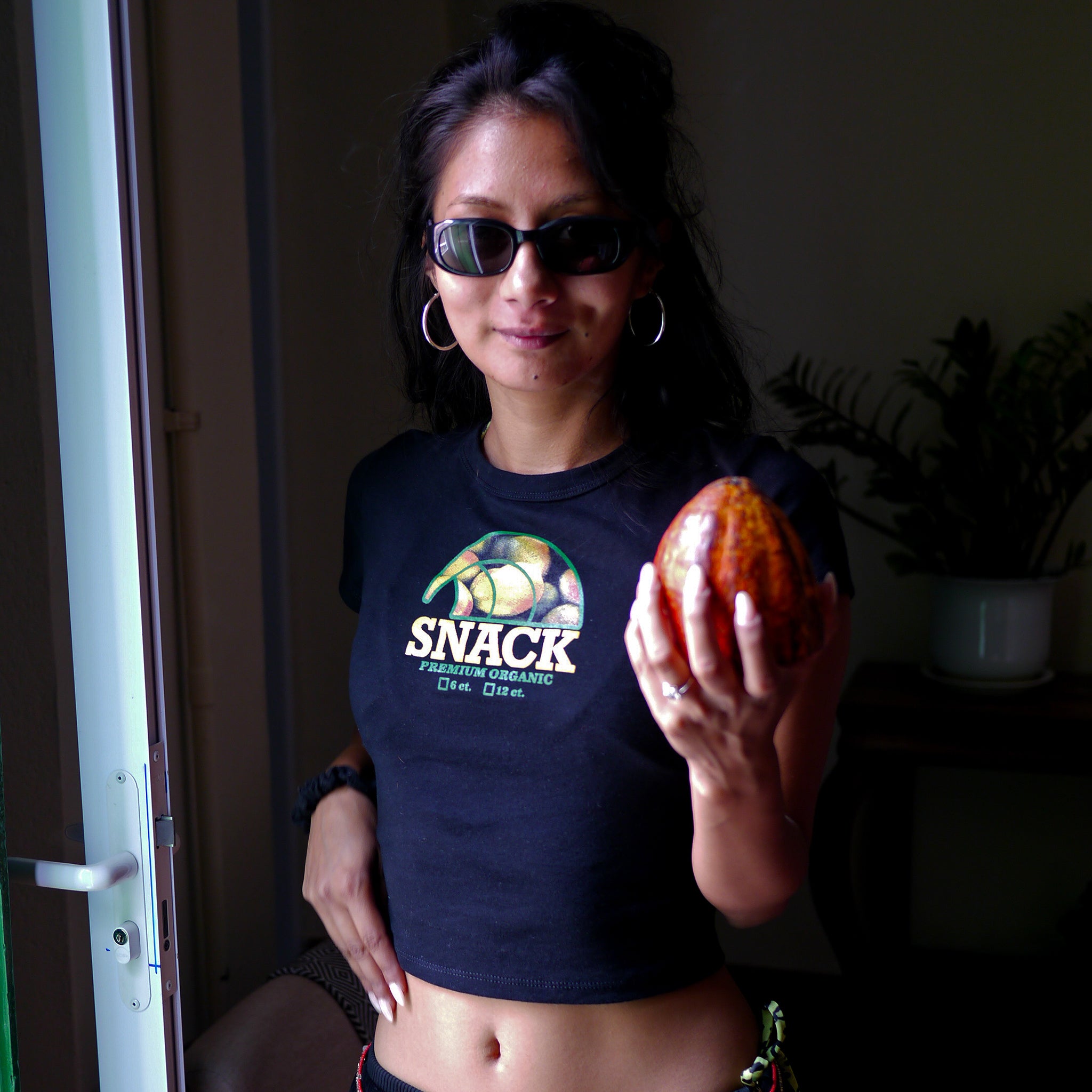 Snack Mango Baby t-shirt crop costina