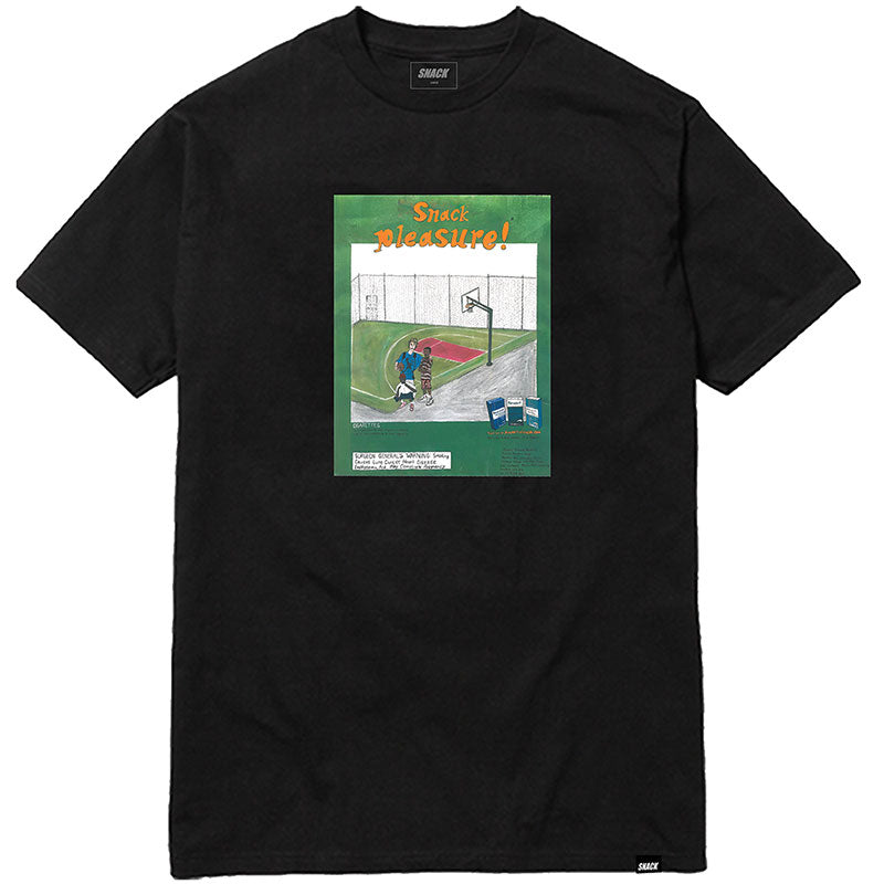 Snack Pleasure t-shirt cotone nera