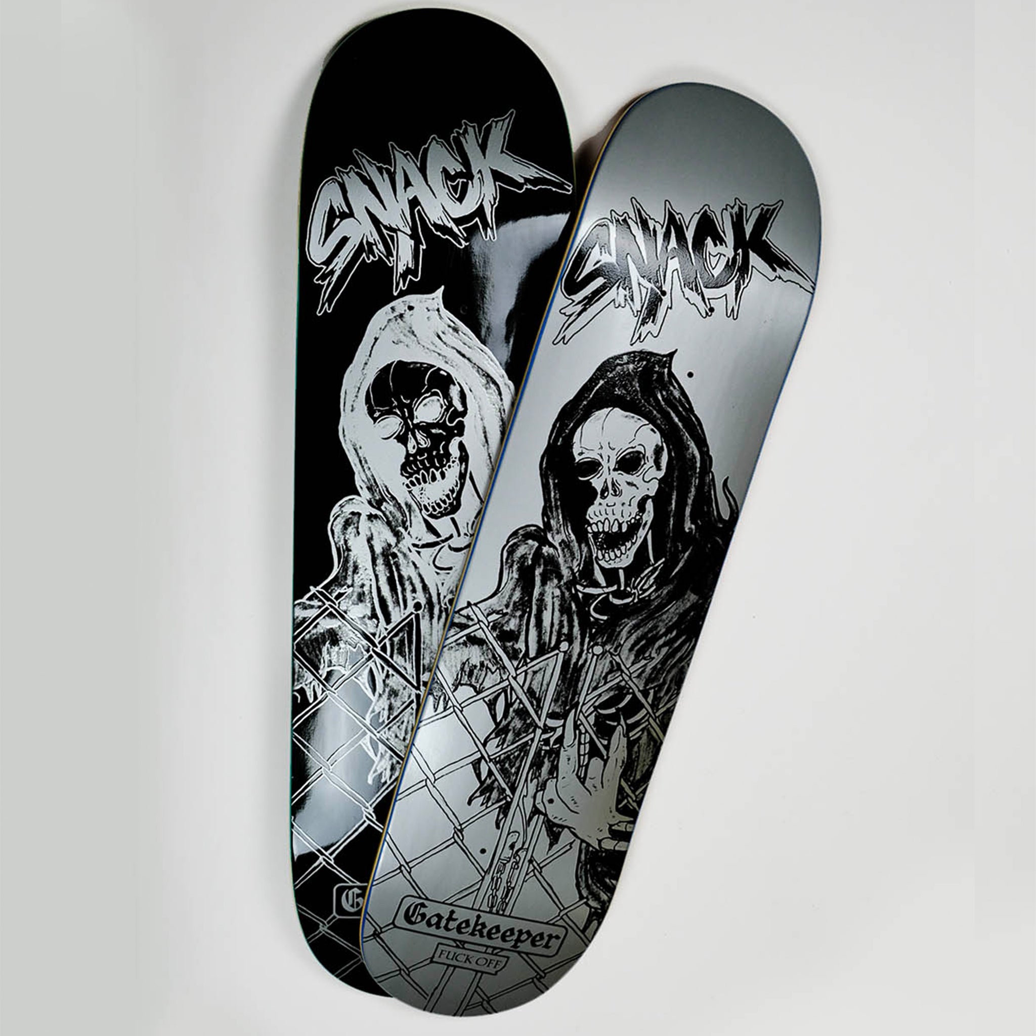 Snack Gatekeeper tavola skateboard 8.12 silver