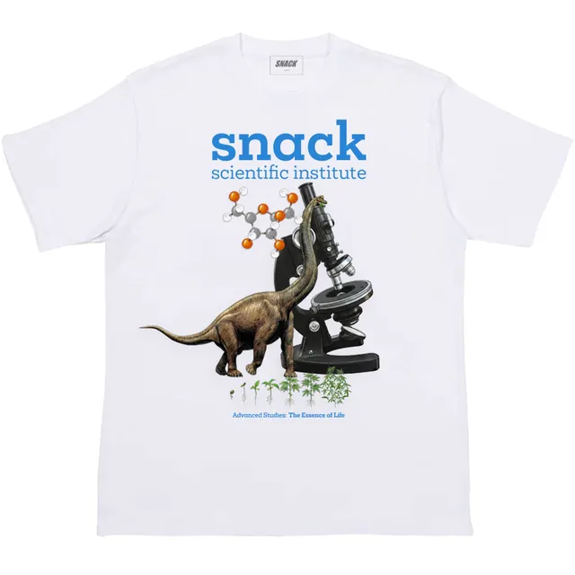 Snack Scientific Institute maglietta bianca cotone