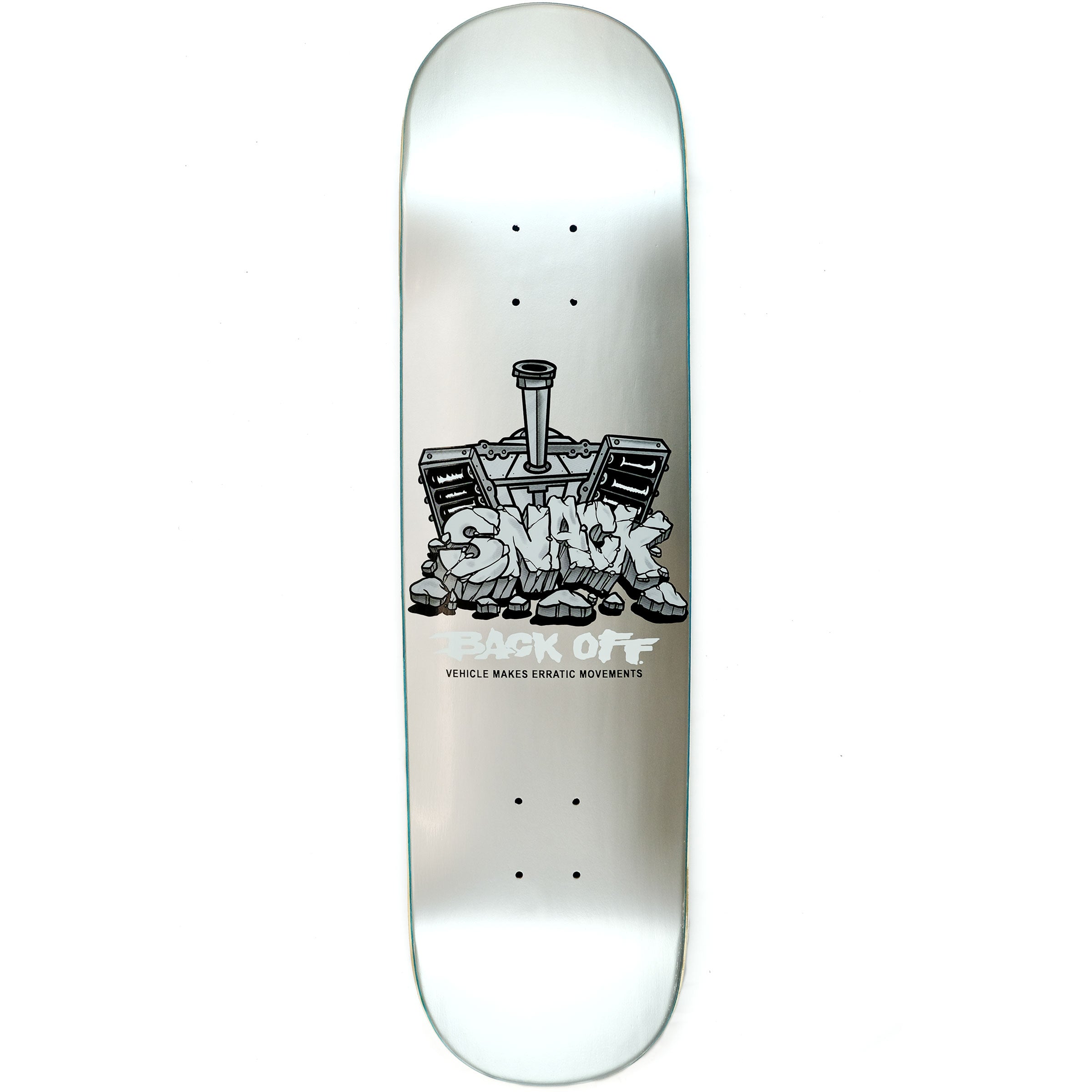 Snack Back Off tavola skate 8.25 argento