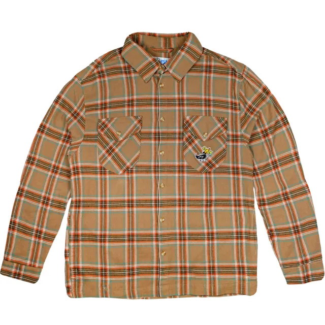 Snack Blackbird camicia flanella bottoni
