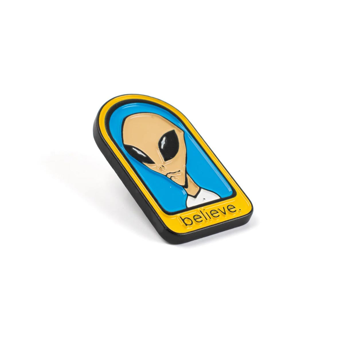 Alien Workshop Believe spilla smaltata blu giallo