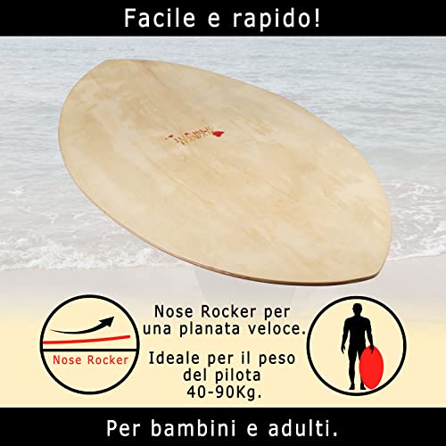 Jucker Hawaii Ohana skimboard legno nero 97,5 cm
