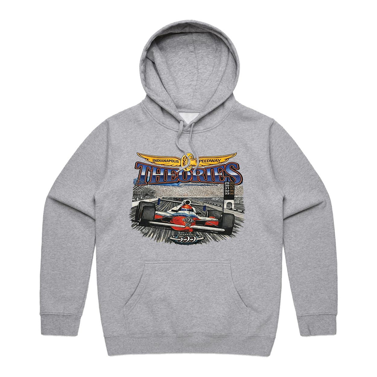 Theories Speedway felpa con cappuccio heather