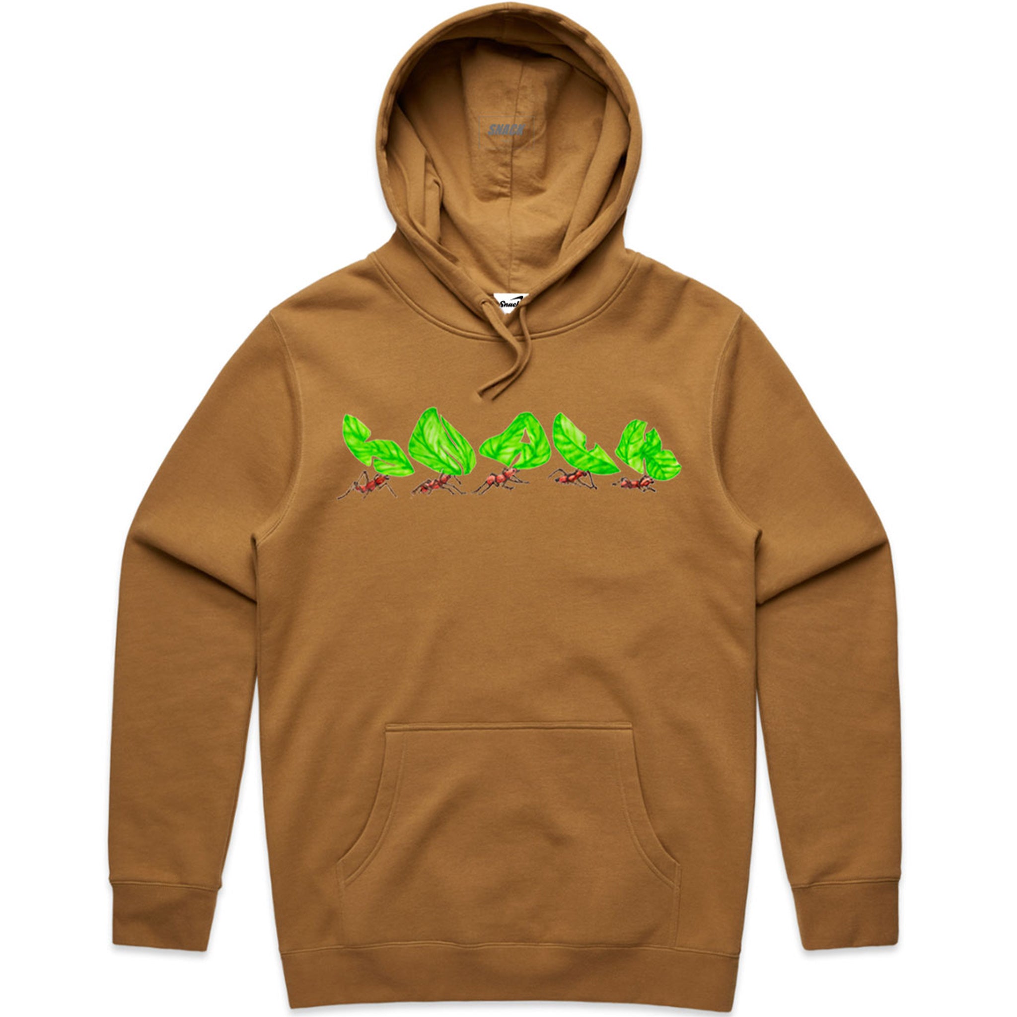 Snack Leafcutter felpa hoodie L grafica stampata