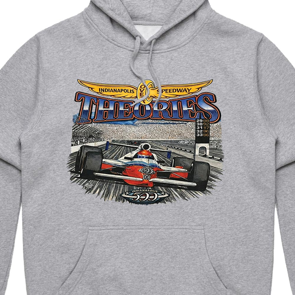 Theories Speedway felpa con cappuccio heather