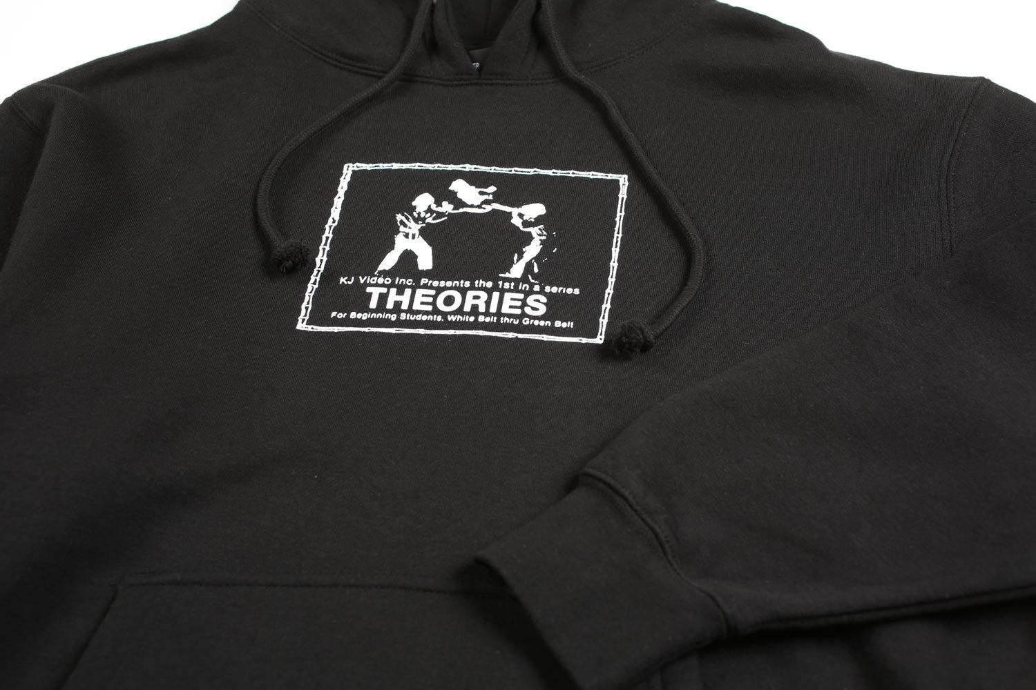 Theories Kumite felpa cappuccio nera grafica kung-fu