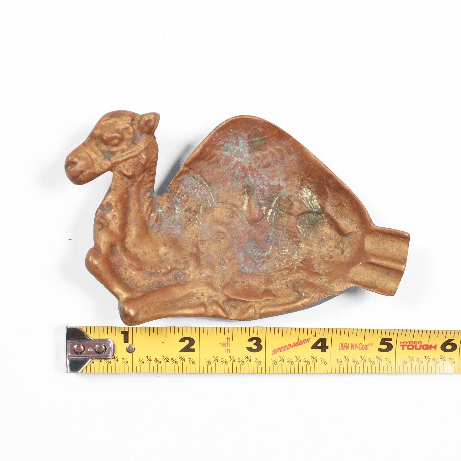 Camel posacenere vintage ottone deserto pesante