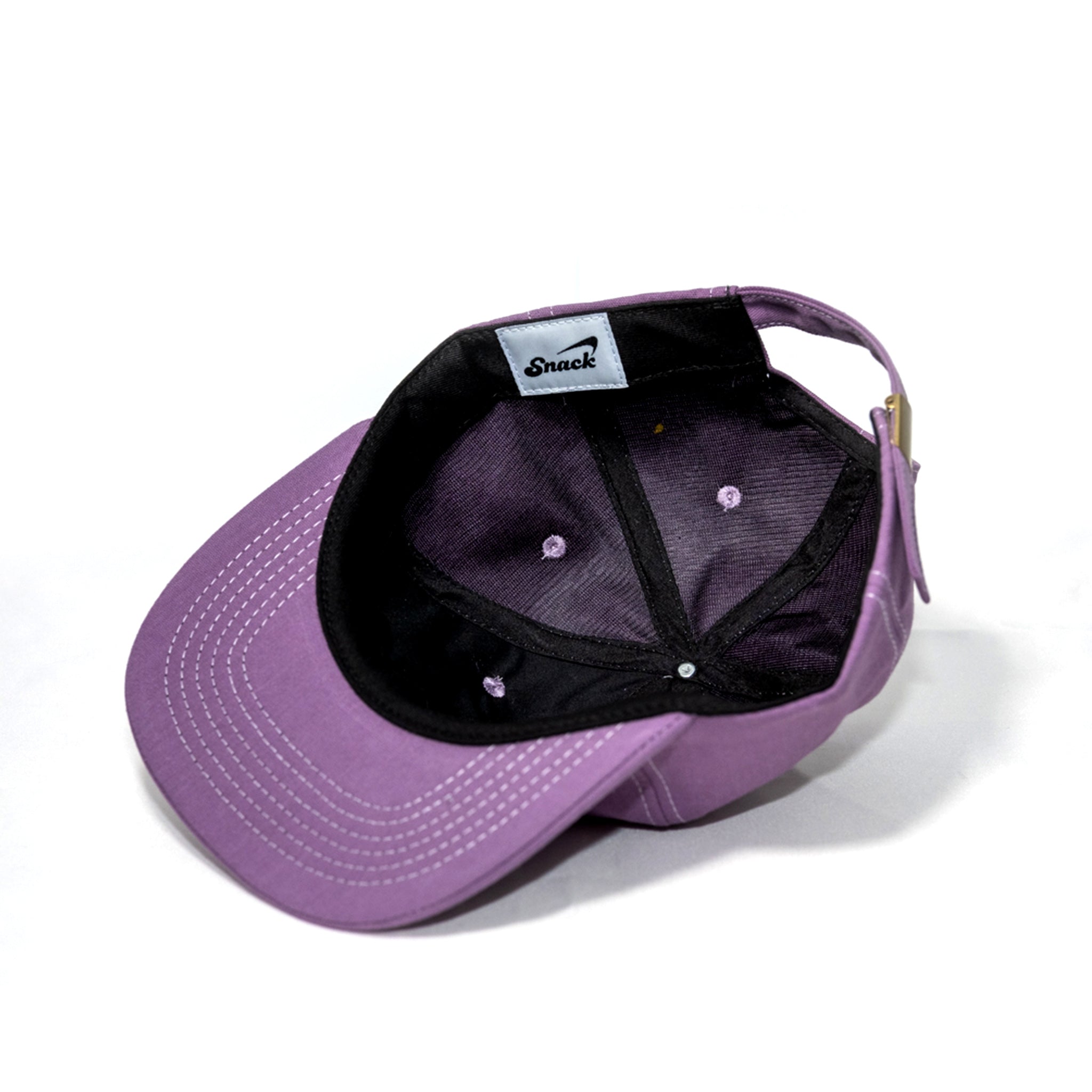 Snack Fine Garments cappello viola canvas 6 pannelli