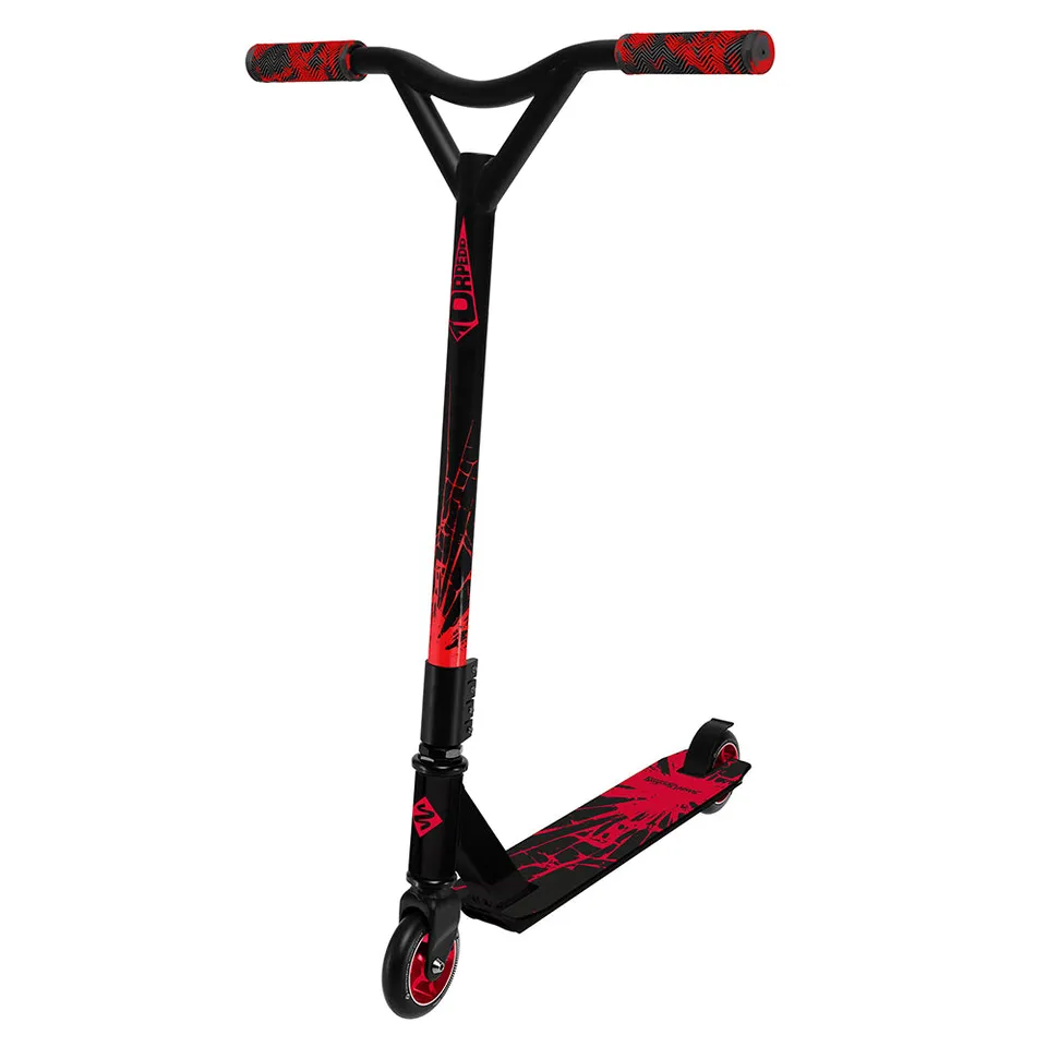 Street Surfing Torpedo monopattino stunt Cracked Red