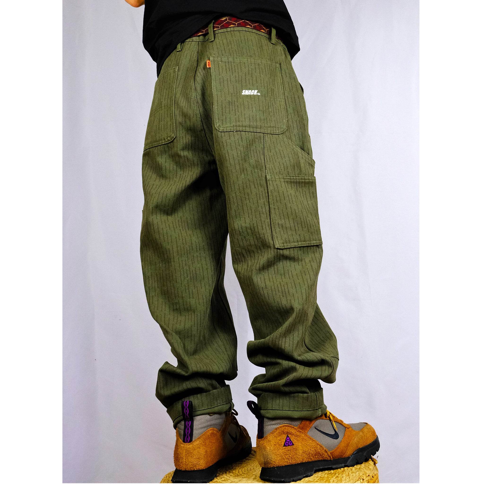 Snack Heavy Duty Duck Canvas Carpenter pantaloni 32 rain camo