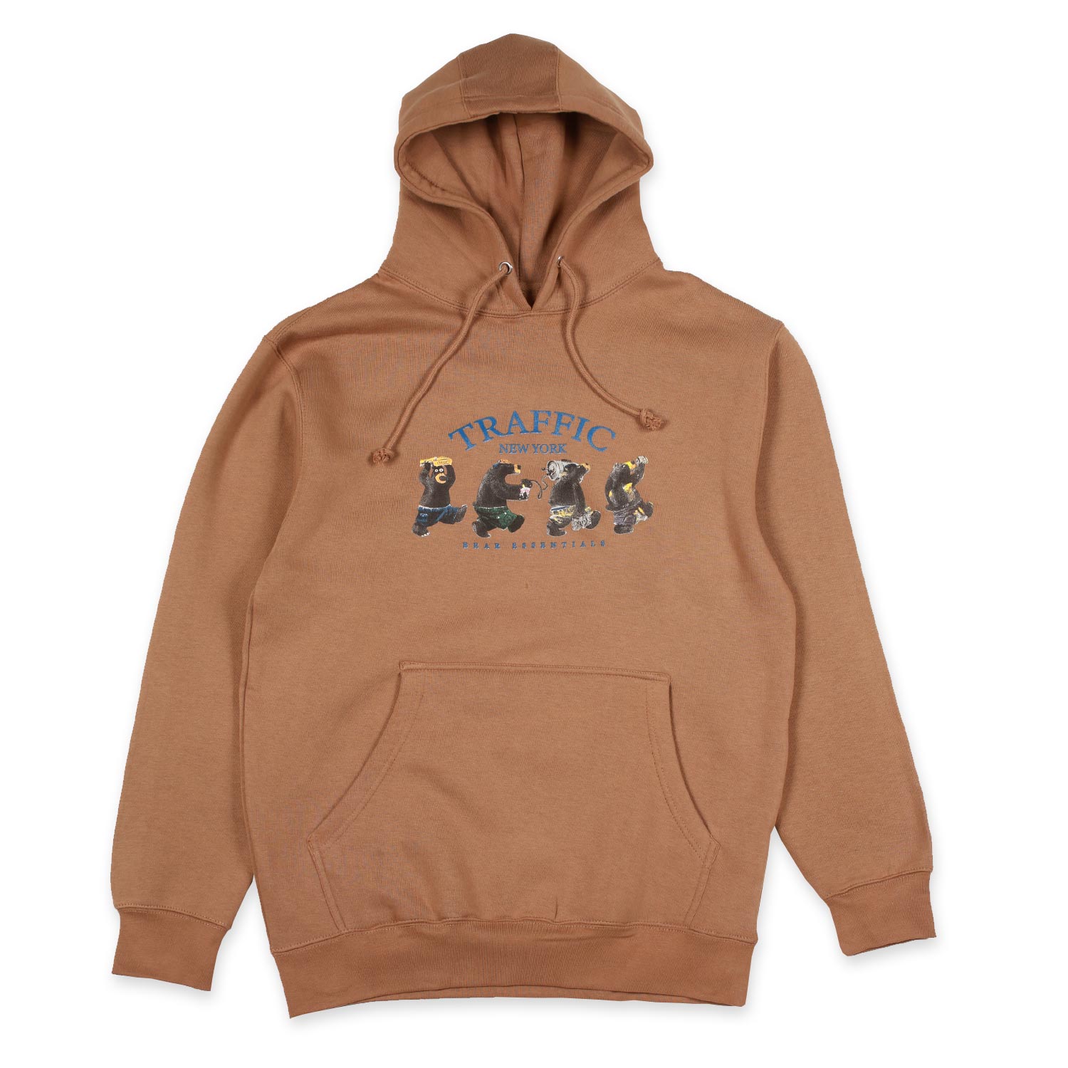 Traffic Bear Essentials felpa cappuccio pecan