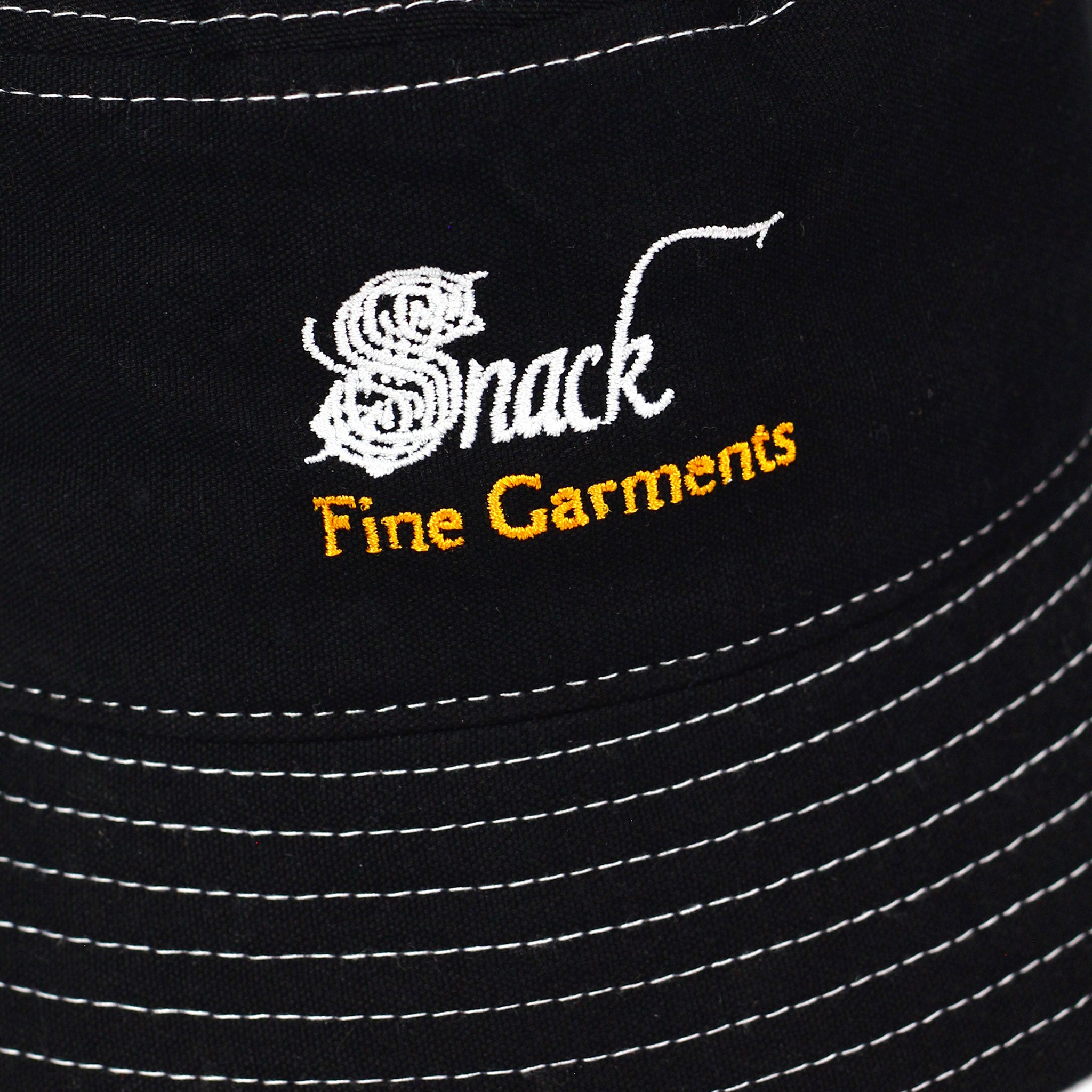 Snack Fine Garments bucket hat ricamato