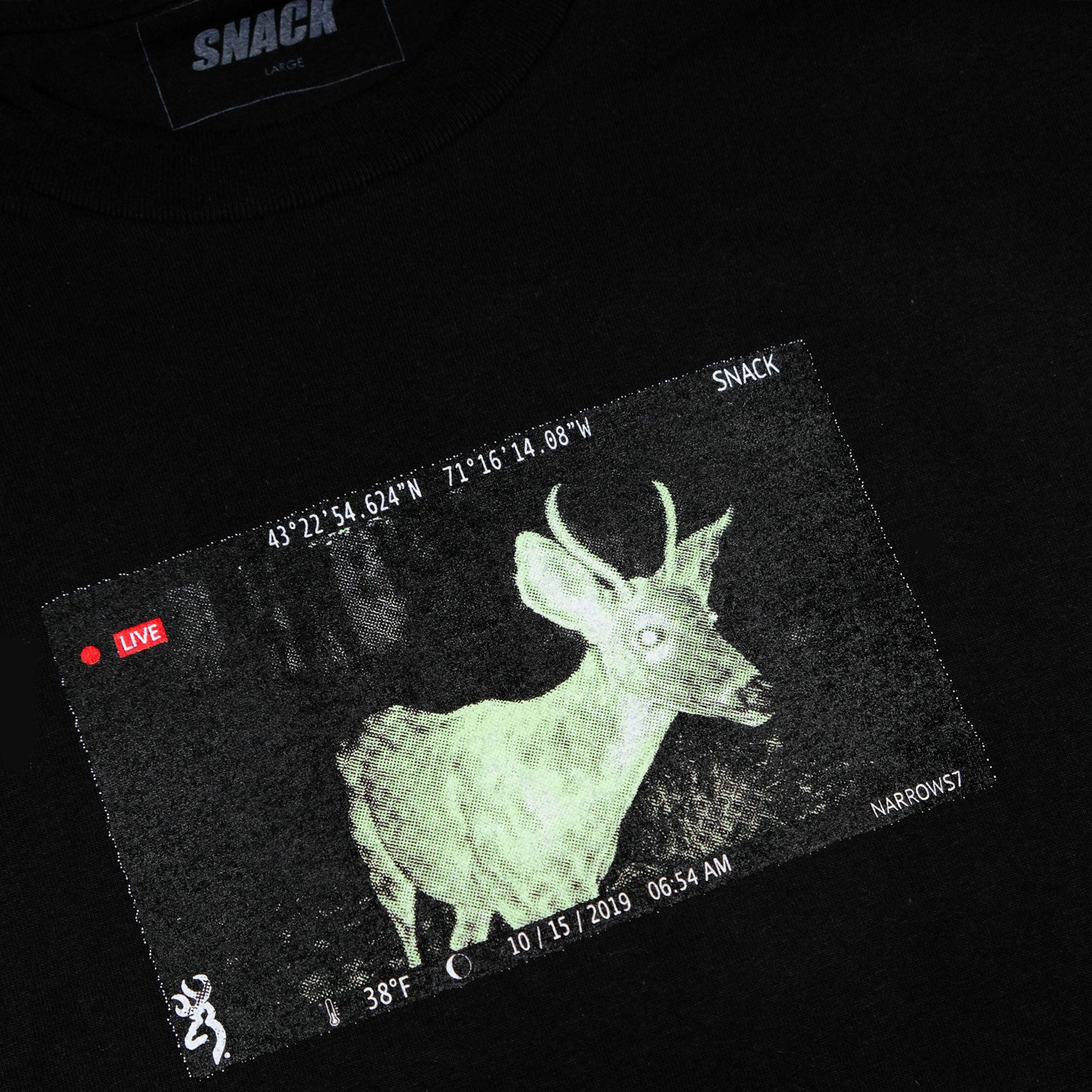 Snack Trailcam maglietta cotone taglia S
