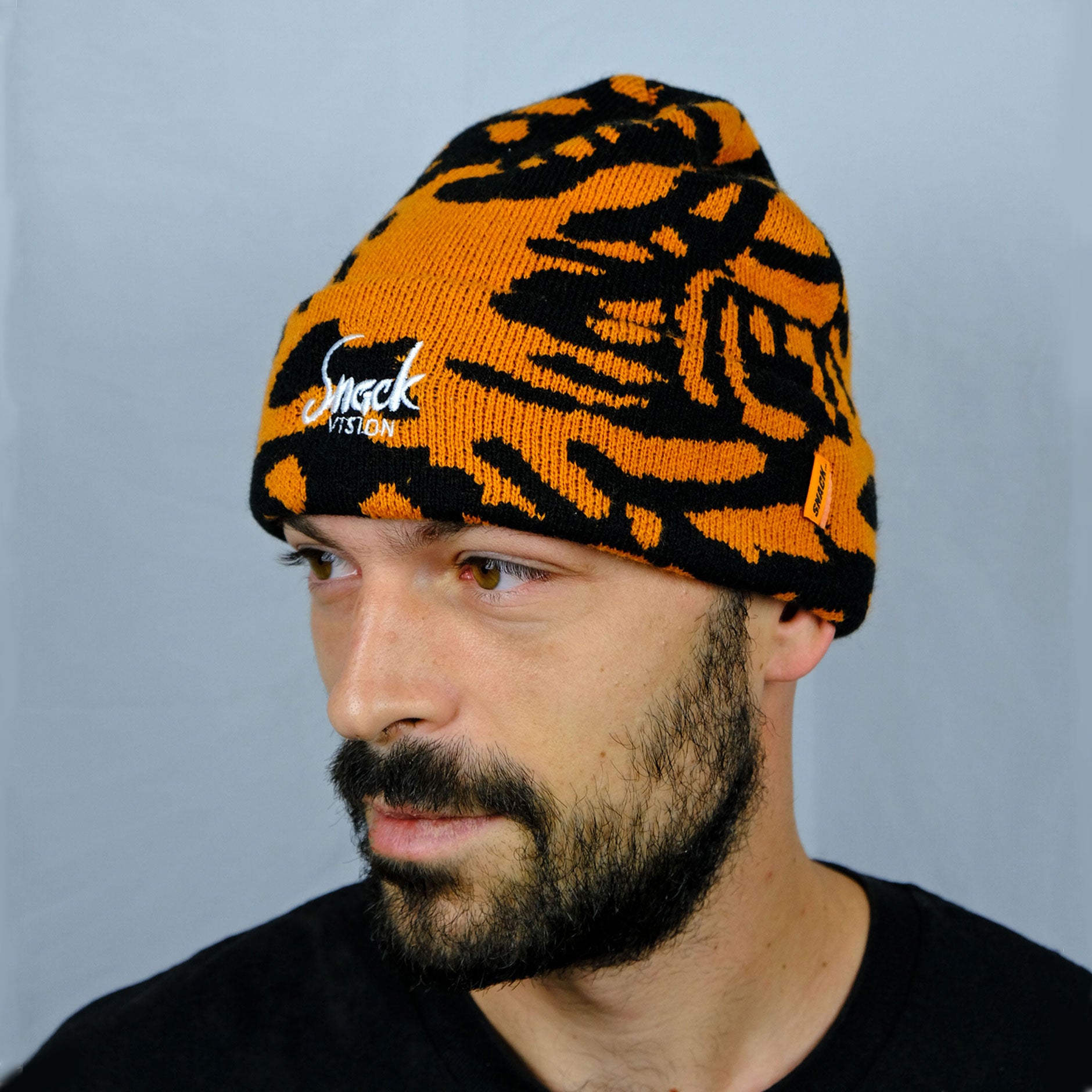 Snack Visionz berretto jacquard ricamato