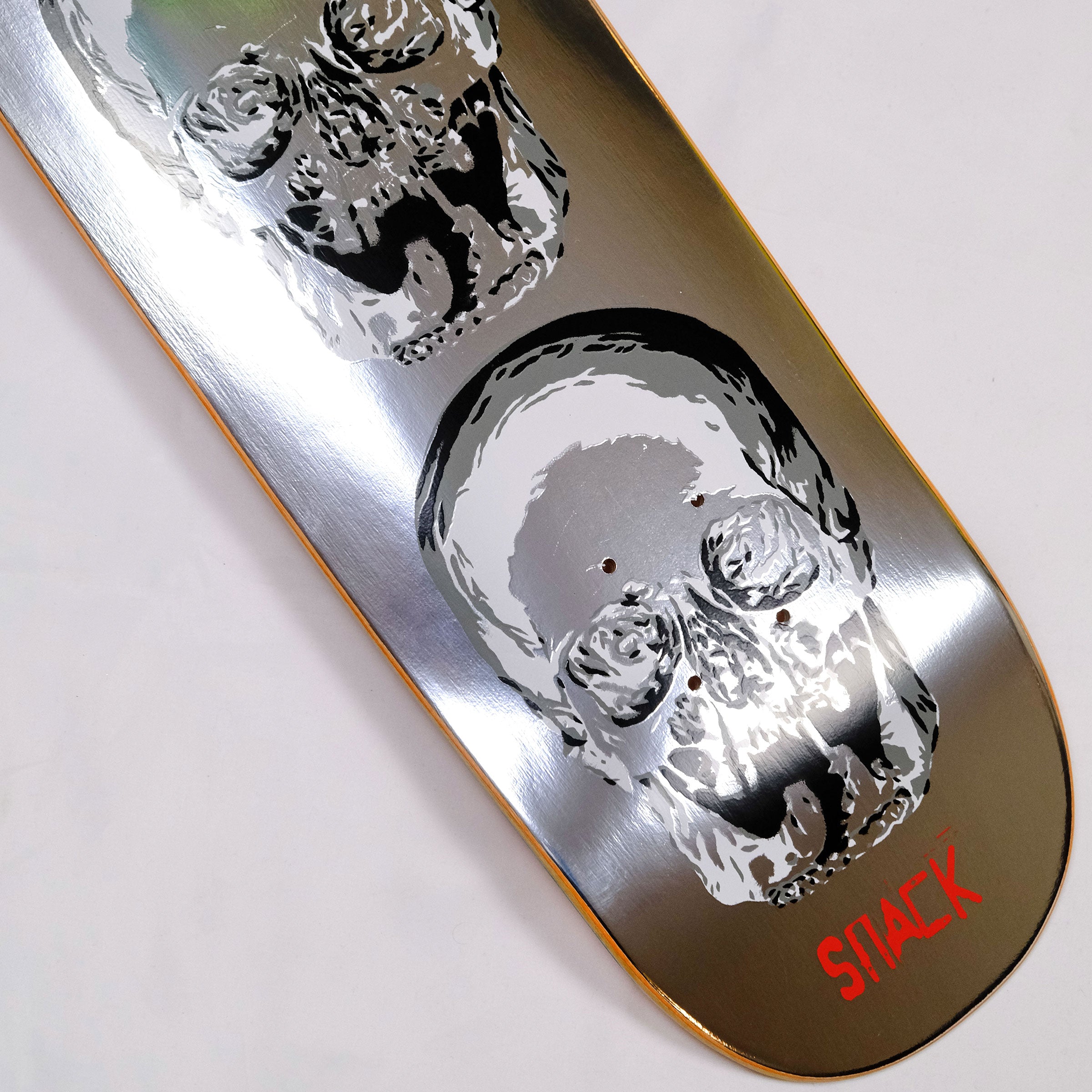 Snack Skateboarding Booonesaw tavola argento riflettente