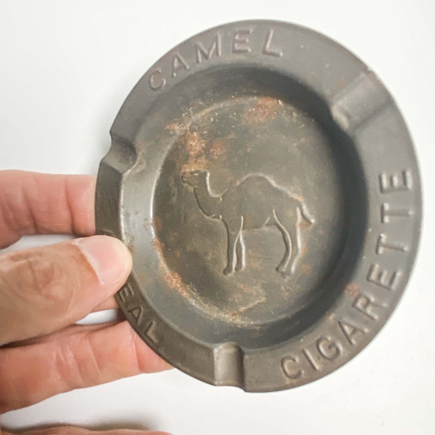 Camel Cigarettes portacenere metallo grigio vintage