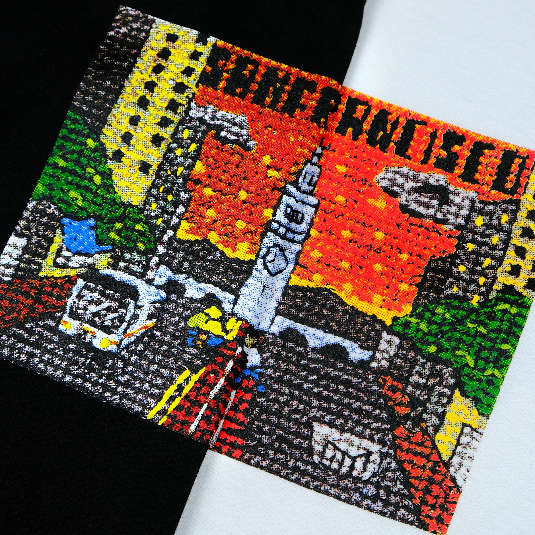 Snack Skateboarding S.F. Postcard t-shirt nera cotone