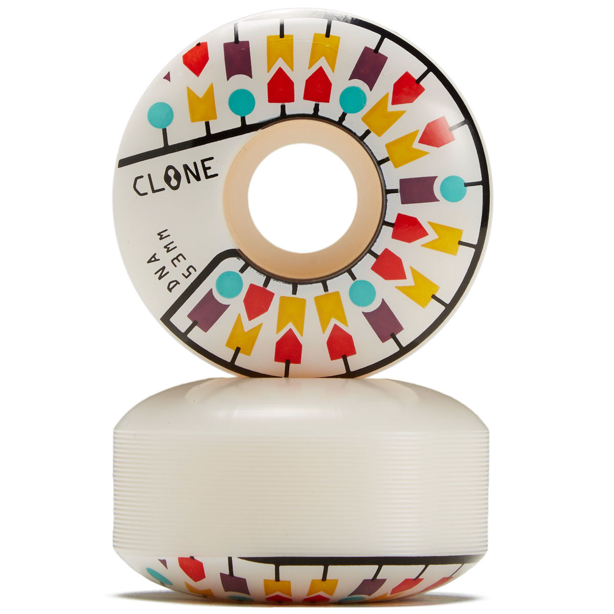 Alien Workshop Clone DNA ruote skate 53mm bianche