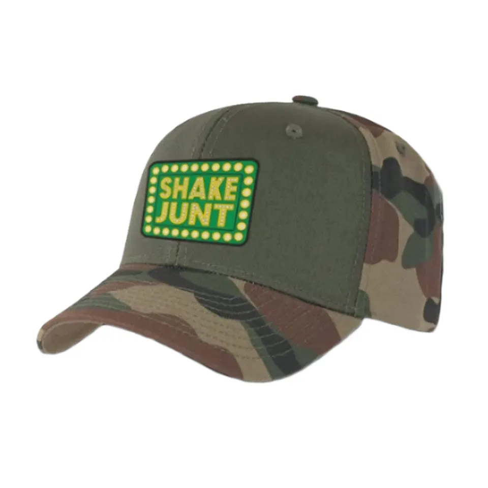 Shake Junt Box Logo snapback camo in cotone
