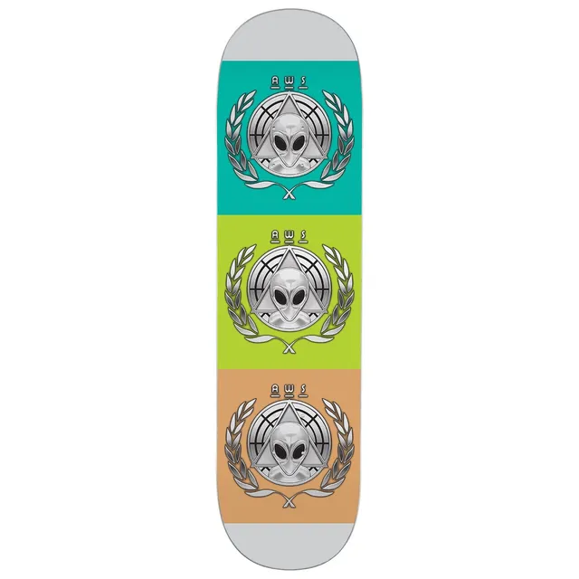 Alien Workshop AWOL tavola skate 8.50" chrome foil acero