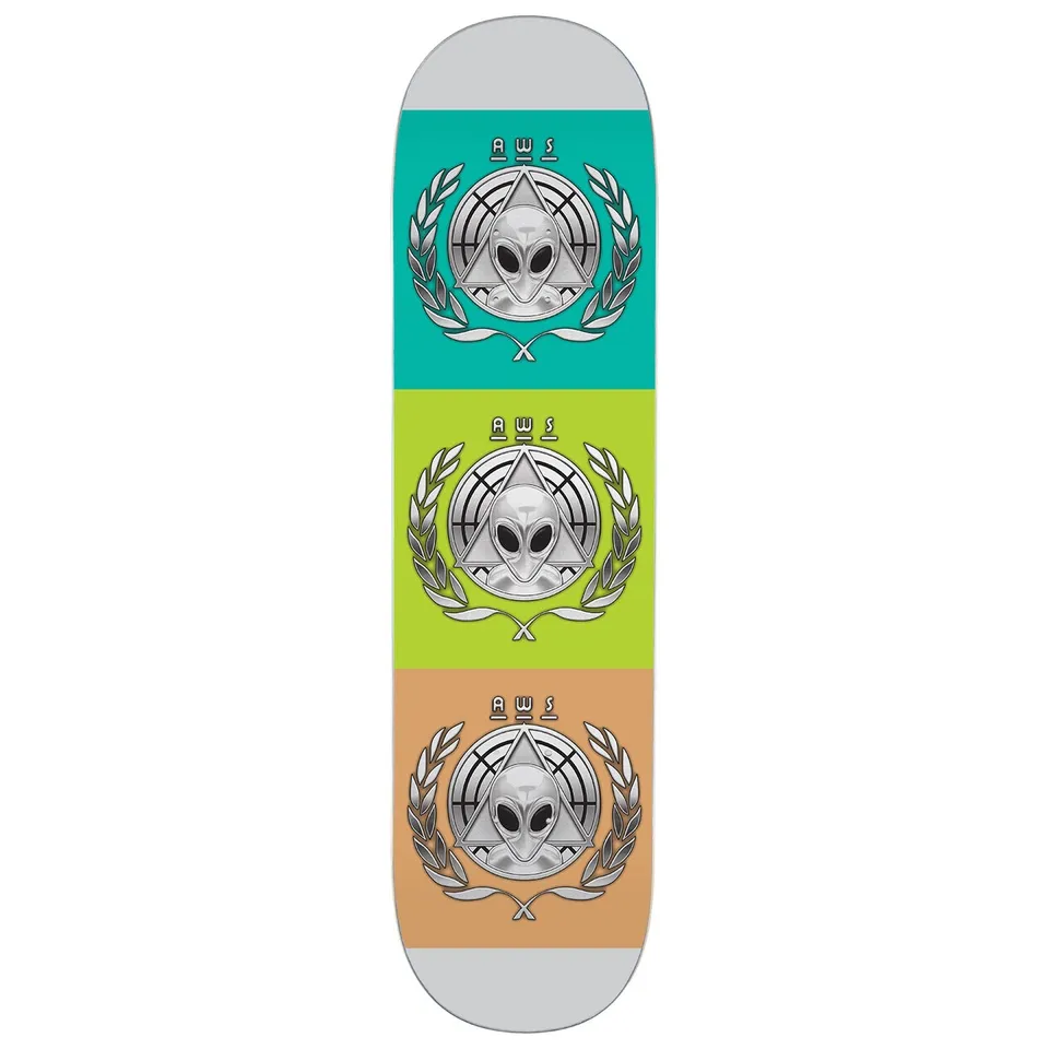 Alien Workshop AWOL tavola skate 8.50" chrome foil acero