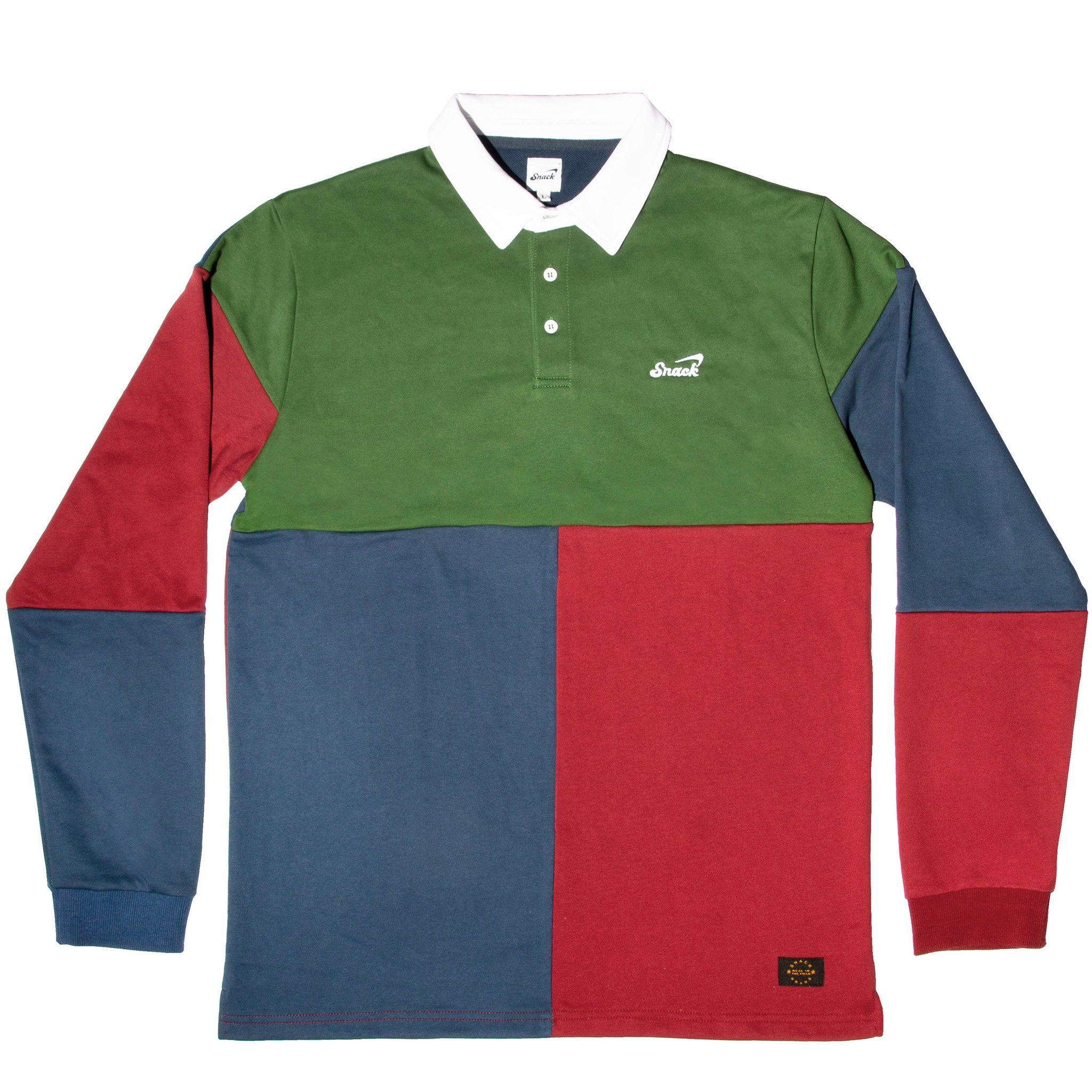 Snack Alive Panel maglia rugby ricamata