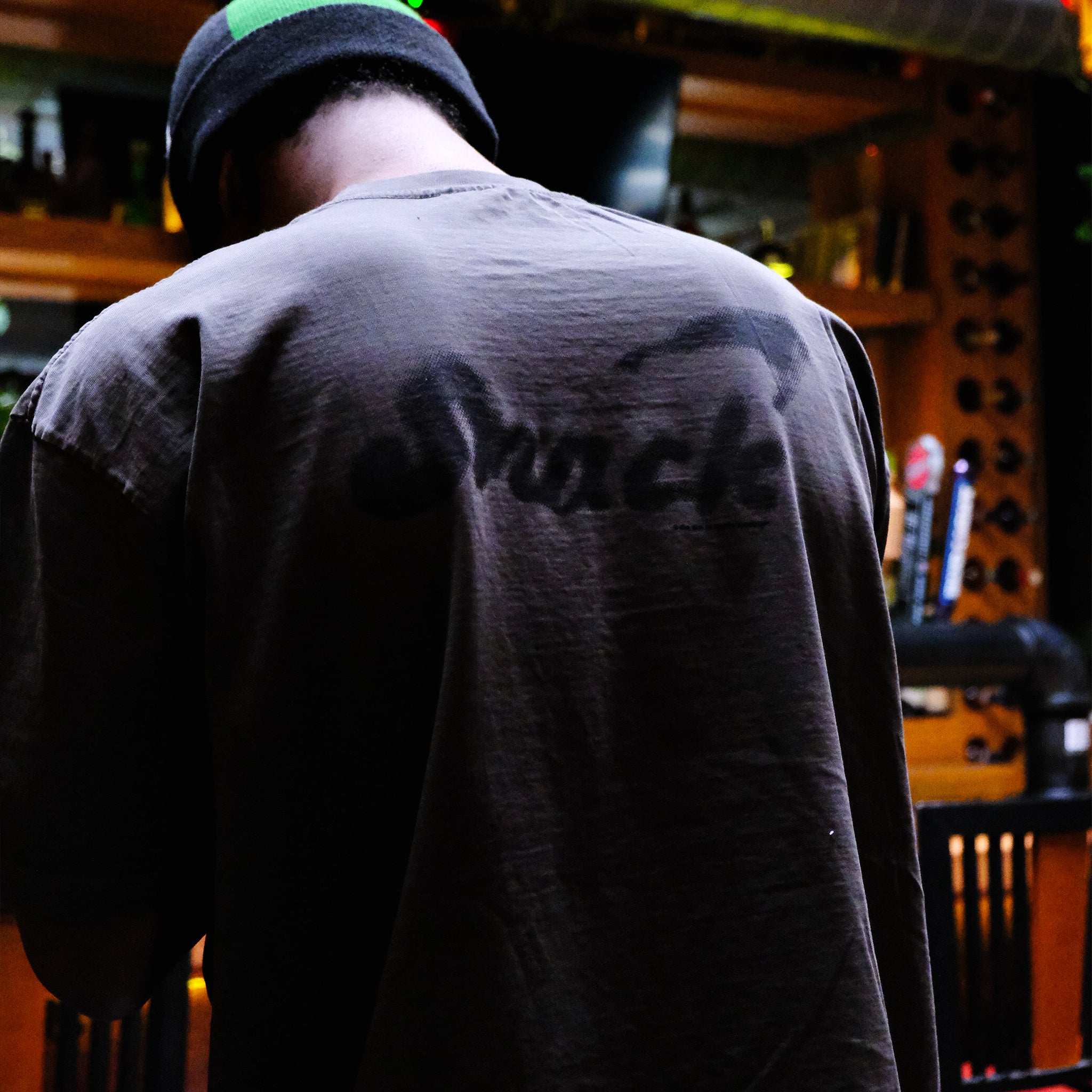 Snack Alive Overspray t-shirt cotone cement 9oz