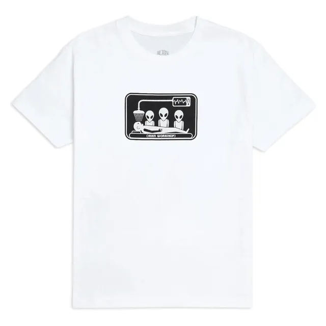 Alien Workshop Abduction t-shirt bianca cotone morbido