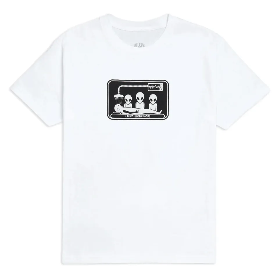 Alien Workshop Abduction t-shirt bianca cotone morbido