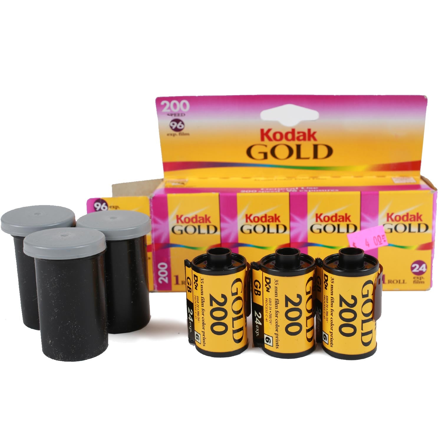 Kodak Gold 200 rullino 35mm 36 pose scaduto x3