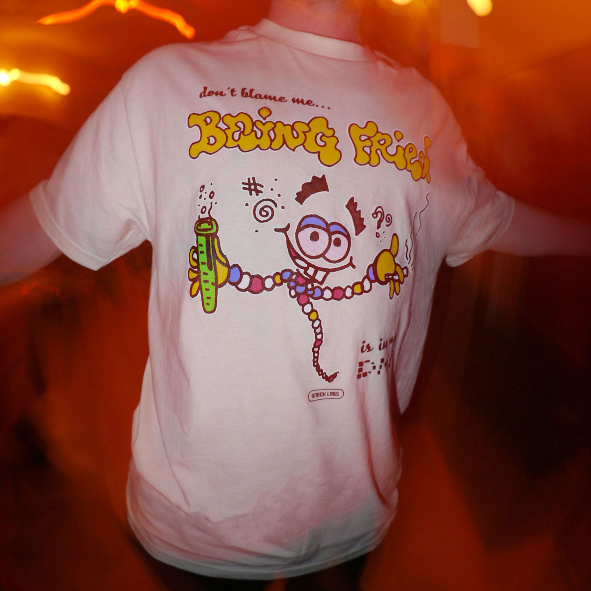 Snack DNA t-shirt cotone crema