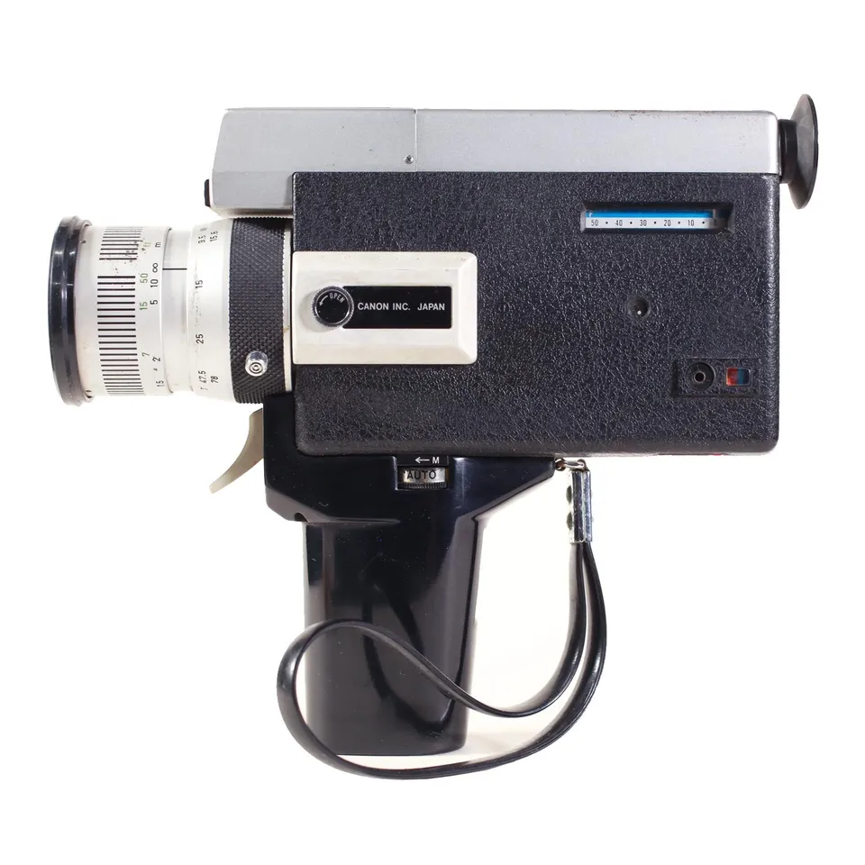 Canon 518 Auto Zoom cinepresa Super 8 con custodia