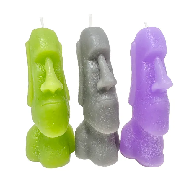 Theories Easter Island Moai cera skate candela cera d'api