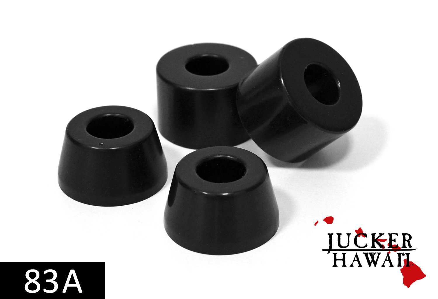 Jucker Hawaii Bushings gommini longboard 83A neri morbidi