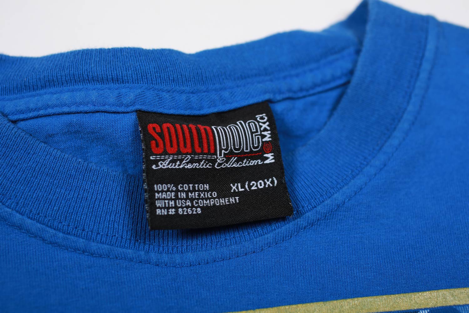 South Pole Authentics maglietta vintage XL blu royal cotone