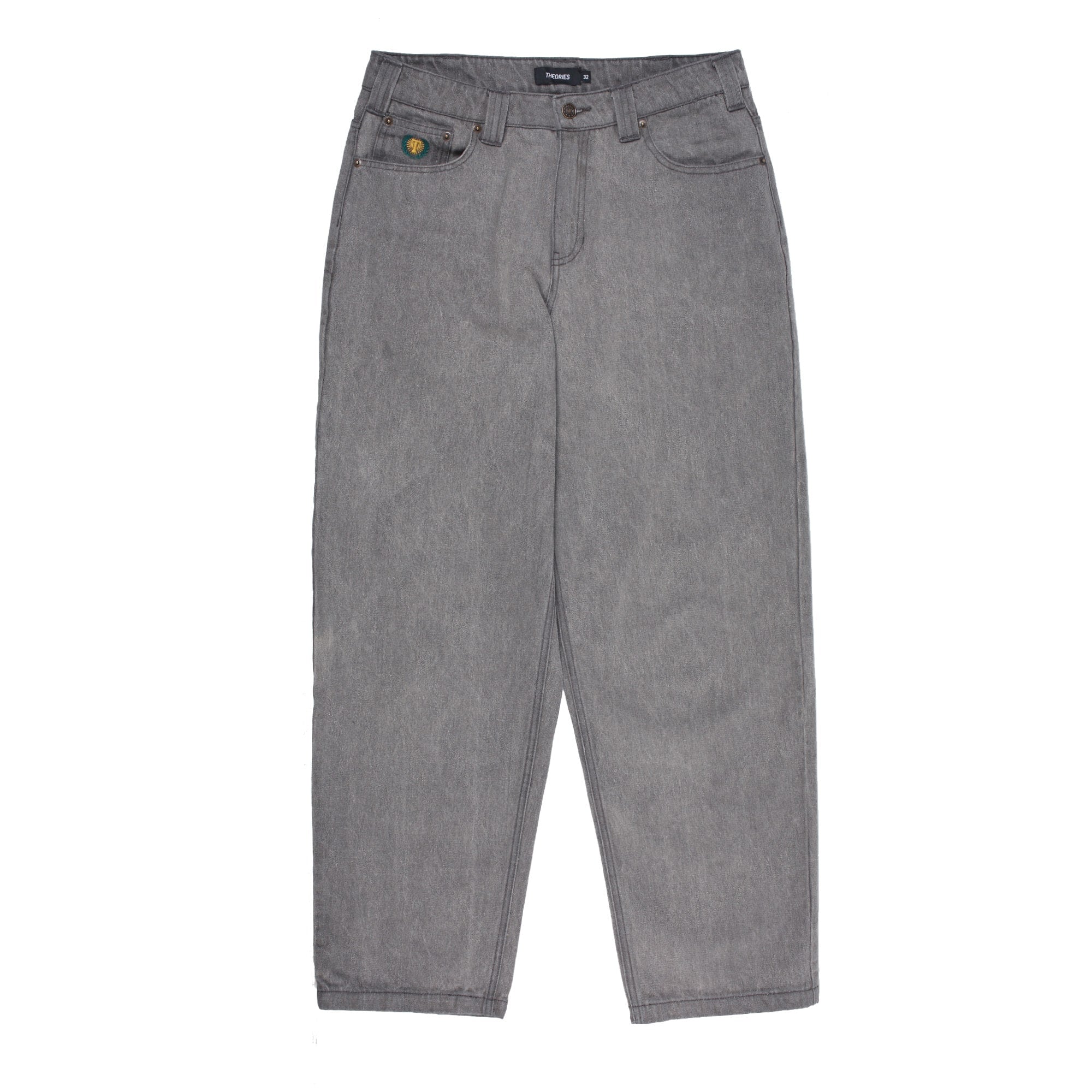 Theories Plaza jeans baggy grigio denim 11.5oz