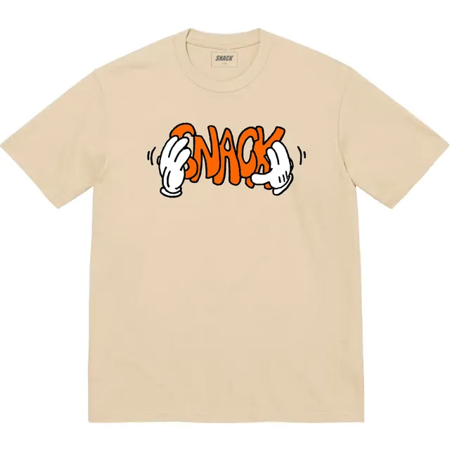 Snack Skateboarding Good Hands t-shirt crema cotone