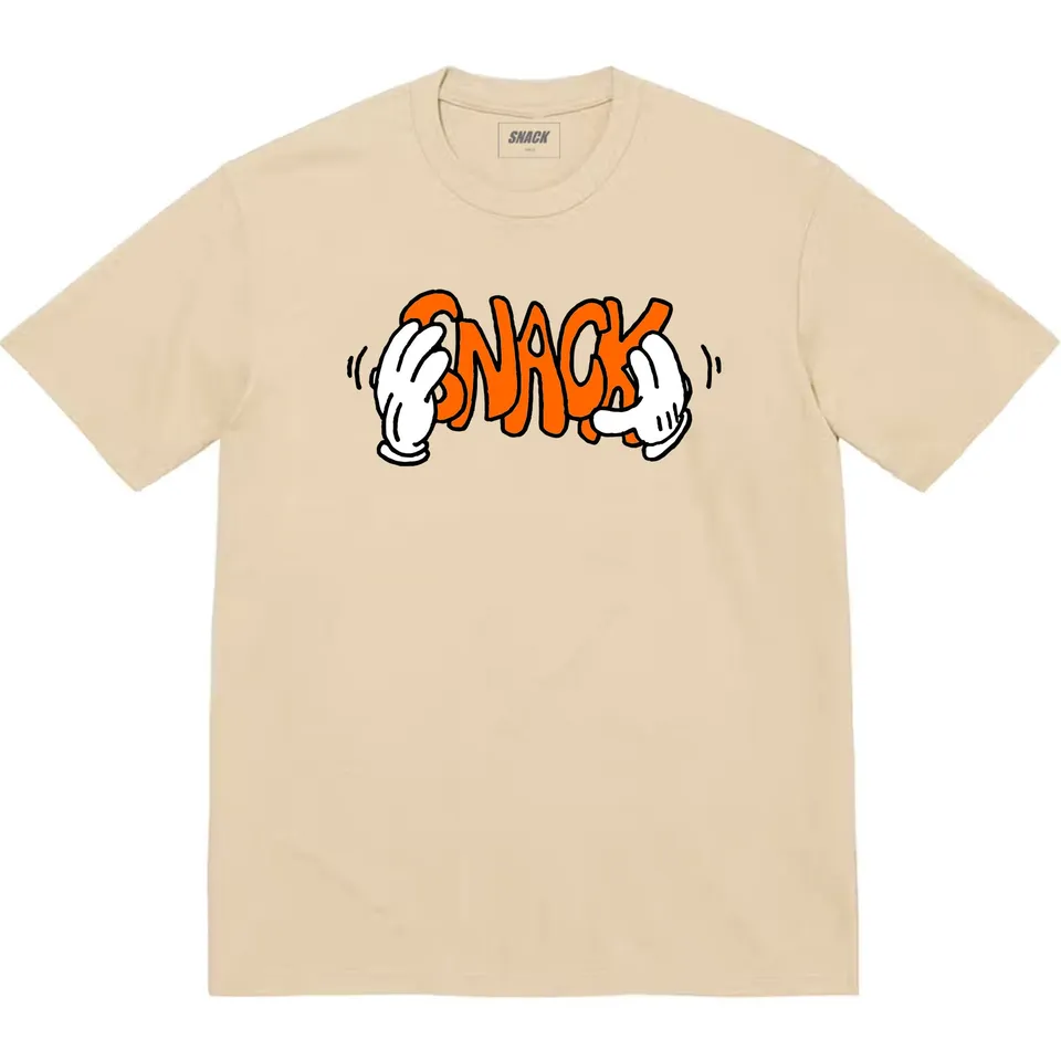 Snack Skateboarding Good Hands t-shirt crema cotone