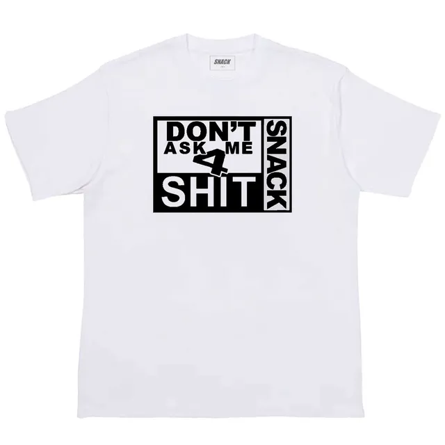 Snack 4 Shit t-shirt bianca cotone