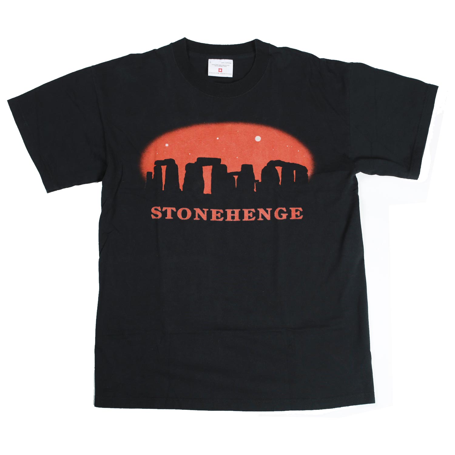 English Heritage Stonehenge Tourist t-shirt nera L cotone